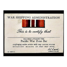 War Shipping Administration Post Card