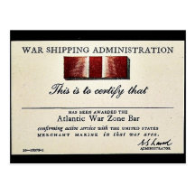 War Shipping Administration Post Card