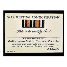 War Shipping Administration Postcard