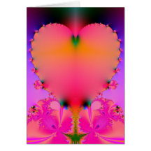 Warm Glow Heart Greeting Card