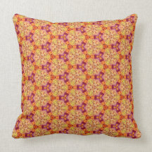 Warm Tone Orange Gold Magenta Style 014 Pillows