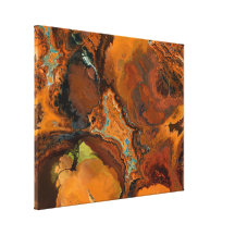 Warm Tones Archaeology Abstract Canvas Art Print Canvas Print