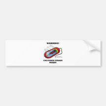 Warning! Cultured Strain Inside (Prokaryote) Bumper Stickers