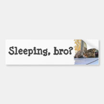 Warning for sleeping drivers bumper sticker