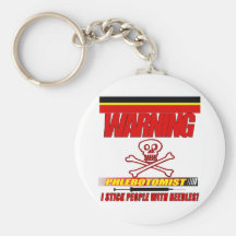 WARNING PHLEBOTOMIST - I STICK PEOPLE WITH NEEDLES KEYCHAINS