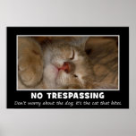 Warning to All Trespassers and Solicitors (S) Poster