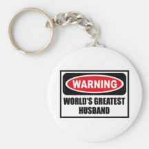 Warning WORLD'S GREATEST HUSBAND Key Chain