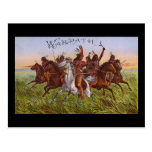 Warpath tobacco post card