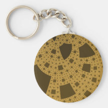 Warped Tiles Key Chain