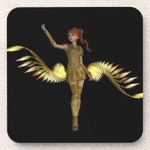 Warrior Girl Set of Six Coasters