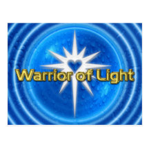 WARRIOR OF LIGHT - blue water Post Card
