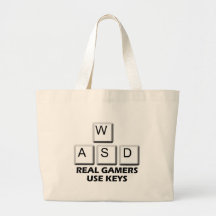 WASD - Real Gamers Use Keys Tote Bags