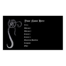 Washed Pentacle Business Card