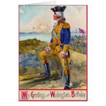 Washington at Yorktown Card