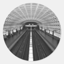 Washington Dc Train Station Round Stickers
