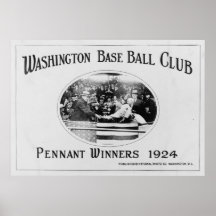 Washington Senators Pennant Winner 1924 Posters