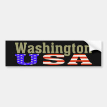 Washington State USA! Bumper Sticker