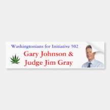 Washingtonians for Initiative 502 Bumper Stickers