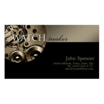 Watchmaker business card business cards