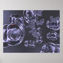 Water Bubbles Poster