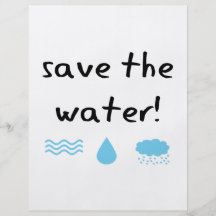 Water Conservation design! Full Color Flyer