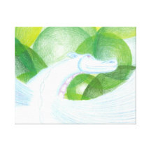 Water Dragon Wrapped Canvas Gallery Wrapped Canvas