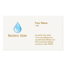 Water Drop Business Card