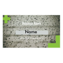 Water drop business cards