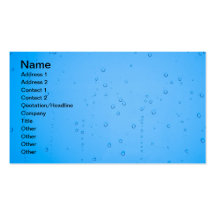 Water drops business card