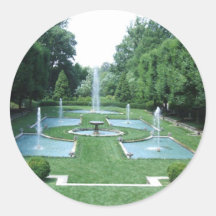 Water Gardens Round Sticker