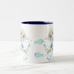 Water girls and kawaii fish mug