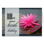 Water lily for 60th birthday cards