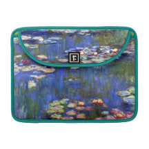 Water Lily Impressionism Rickshaw Flap Sleeve Sleeves For MacBook Pro