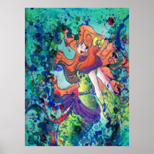Water Mermaid Poster