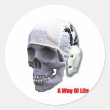 water-polo-skull sticker
