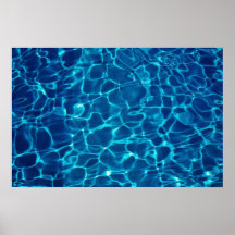 Water reflection in Swimming pool, abstract Posters