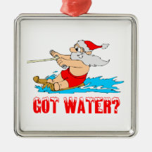 Water Skiing Christmas Tree Ornaments