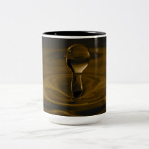 Water Splash in Sepia Mug