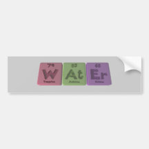 Water-W-At-Er-Tungsten-Astatine-Erbium.png Bumper Stickers