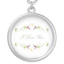 Watercolor Cherry Red Blooms Custom Jewelry