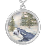 watercolor custom necklace
