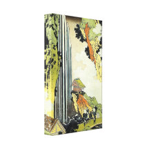 Waterfall by Hokusai Gallery Wrapped Canvas