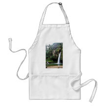 Waterfall Coming Out Of Rocks Apron