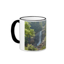 Waterfall in the nature coffee mug