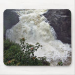 Waterfall with rocks and trees mouse pad