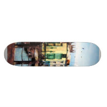 Waterfront Bridgetown Barbados Skate Deck