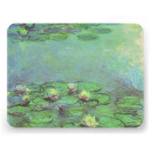 Waterlilies by Monet, Vintage Floral Impressionism Invite