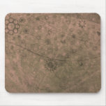 Watermelon Retro Flowers and Butterflies Abstract Mousepads