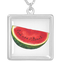 Watermelon Slice Necklace