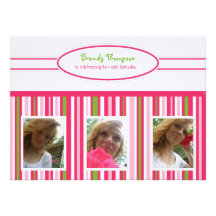Watermelon Striped: Picture Invitation
